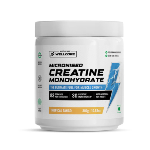 Wellcore - Pure Micronised Creatine Monohydrate (307g, 83Servings) Tropical Tango
