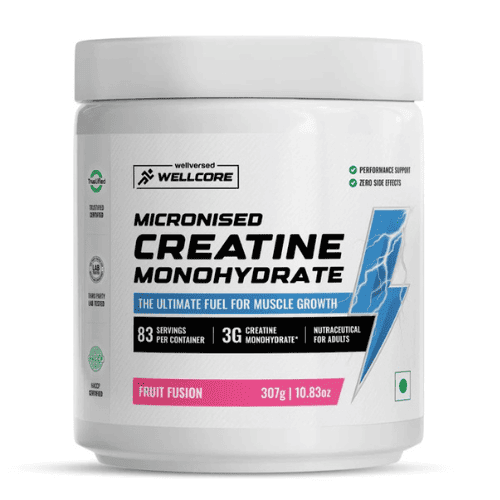 Wellcore - Pure Micronised Creatine Monohydrate (307g, 83Servings) Tropical Tango